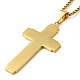 304 Stainless Steel Pendant Necklaces NJEW-H015-08G-4