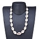 Verstellbare Halsketten aus Kaurimuschel Perlen NJEW-JN02400-04-4