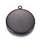 304 Stainless Steel Pendant Cabochon Settings STAS-G127-13-25mm-B-2