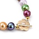 Natürliche kultivierte Süßwasserperlen Perlen Armbänder BJEW-JB05434-03-3