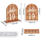 PH PandaHall 20 Sets Wooden Table Number Table Signs with Stands Self Stand Wedding Centerpieces Wooden Sign for Wedding Reception Event Party Restaurant Centerpieces Decor 4x3 inch ODIS-WH0057-02-2