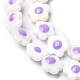 Fili di perline smaltate naturali con conchiglia d'acqua dolce SHEL-K006-01-3
