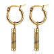 Natural Jade Column Drop Earrings for Women EJEW-JE04701-04-2