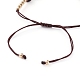 Set di braccialetti di perline di nylon intrecciati regolabili BJEW-JB05827-11