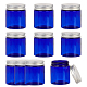 Benecreat 10 упаковка 80 мл синяя пластиковая банка для домашних животных многоразового использования пустые косметические контейнеры флаконы с завинчивающейся крышкой для кухни MRMJ-WH0018-61B-03-1
