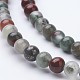 Jasper naturelle chapelets de perles G-P226-02-4mm-1