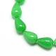 Hilos de abalorios de jade blanco natural G-T004-09-1