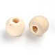 Natural Unfinished Wood Beads WOOD-R196-10mm-LF-2