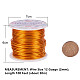 Benecreat 12ゲージ（2mm）アルミニウムワイヤー100ft（30m）陽極酸化ジュエリークラフトビーズ花色アルミニウムクラフトワイヤー-オレンジ AW-BC0001-2mm-03-5