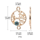 Alloy Connector Charms with Steel Blue Enamel FIND-YW0003-54-3
