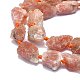 Brins de perles de pierre de soleil naturelles brutes brutes G-F715-075-3
