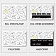 CREATCABIN 4Pcs Card Skin Sticker Mathematical Geometry Debit Credit Card Skins Covering Personalizing Bank Card Protecting Removable Wrap Waterproof Proof No Bubble for Bank Card 7.3x5.4Inch-White DIY-WH0432-028-4