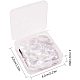 PandaHall Elite 20pcs Antique Silver Oval Tibetan Alloy Pendant Trays Blank Bezel with 20pcs Clear Glass Cabochon Dome Tiles for Crafting DIY Jewelry Making DIY-PH0020-49AS-8