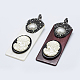 Colgantes grandes de concha y perla PEAR-F006-01-1