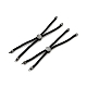 Наполовину готовые браслеты-слайдеры из скрученной миланской веревки FIND-G032-01B-06-1