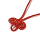Amulette en nylon avec cordon de nœud porte-bonheur AJEW-NH0001-01A-3