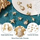 Fashewelry 10 pièces 5 pendentifs en laiton micro pavé de zircone cubique de style KK-FW0001-09-4