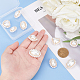 NBEADS 10 Pcs 5 Styles Imitation Pearl Beads Charms FIND-NB0002-48-3