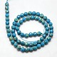 Synthetic Imperial Jasper Beads Strands G-I084-6mm-01-2