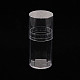 コーンポリスチレンビーズ貯蔵容器  ジュエリービーズ用小さなアクセサリー  透明  8x3.5cm CON-N011-004-1