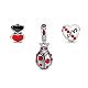 TINYSAND Sterling Silver Love From Heart Set European Beads TS-Cset-004-1