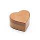 Tragbare Ringboxen aus Holz OBOX-WH0004-12B-1