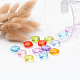 Mixed Color Transparent Acrylic Faceted Rhombus Beads X-PL613Y-3