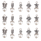 Arricraft 6 imposta ciondoli di perle imitate in acrilico FIND-AR0003-39-1