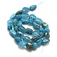 Pépites perles d'agate craquelée naturelle brins G-P031-04-3