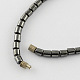Trendy Leaf Pendant Necklaces NJEW-R156-17-3
