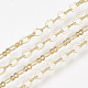 Herstellung von Halsketten aus Messinggliederketten NJEW-S383-105-3