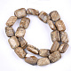 Chapelets de perles en jaspe avec images naturelles G-T121-12-2
