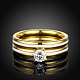 Trendy 316L Titanium Steel Cubic Zirconia Couple Rings for Women RJEW-BB06978-6A-2