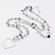 Gemstone beads Pendant Necklaces NJEW-JN01703-2