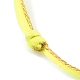Fabbricazione di braccialetti a più fili con filo di nylon regolabile AJEW-JB00916-3