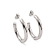 304 Stainless Steel Stud Earrings for Women EJEW-G346-07B-P-1