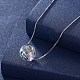 925 подвесные стерлингового серебра ожерелья NJEW-BB32726-6