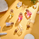 Sunnyclue 40 piezas 2 estilo mini lindo pequeño frasco de vidrio botellas de vidrio AJEW-SC0001-37-4