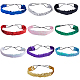 Gorgecraft 10Pcs 10 Color Wide Stretch Sparkling Polyester Headband OHAR-GF0001-26-1