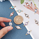 DICOSMETIC 56Pcs 7 Colros Evil Eye Connector Charms Alloy Pendant Links Colorful Enamel Crystal Rhinestone Horse Eye Charms Lucky Pendants for DIY Bracelet Necklace Jewerly Making FIND-DC0001-33-3