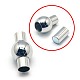 304 Stainless Steel Magnetic Clasps with Glue-in Ends STAS-E006-24-1