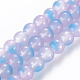 Chapelets de perles en verre peint par pulvérisation GGLA-S058-001E-03-1
