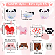 SUNNYCLUE 1 Box 10PCS Animal Silicone Beads Bulk Rubber Focal Beads Cute Cartoon Animals Panda Rabbit Chunky Soft Loose Spacer Double Sided Beads for Keychain Making Kit Beading Pens Bracelet Craft SIL-SC0001-50-2