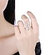 Палец кольца модный латунные RJEW-BB26838-8-7