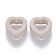 Perles de cadre de perles en porcelaine faites à la main PORC-S500-018-B04-2