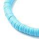 Handmade Polymer Clay Heishi Beads Stretch Bracelet BJEW-JB07324-7