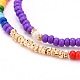 Perles de rocaille de verre étirer bracelets BJEW-JB06294-3