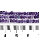 Mèches de perles de fluorite violet naturel&nbsp;G-P553-E02-01-5