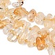 Природный желтый кварц нитей бисера&nbsp;G-K393-B03-4