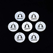 Подвески из натуральных пресноводных ракушек SHEL-N027-10A